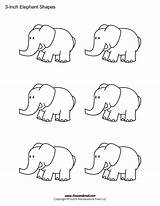 Elephant Printable Templates Shapes Kids Printables Template Timvandevall Activities Crafts Stencils Shape sketch template