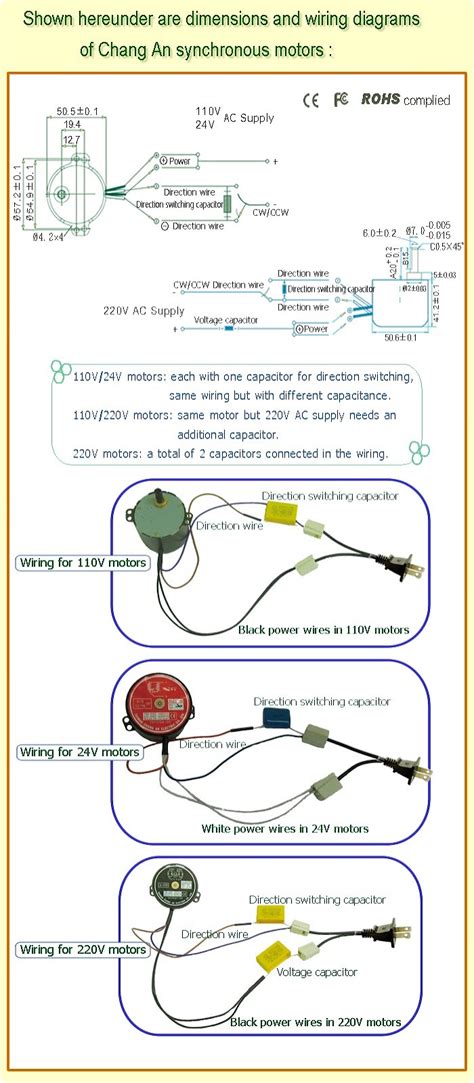 capacitor wiring diagram  motor