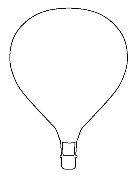 printable hot air balloon template