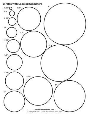 circle template printable  sheet   arts