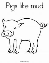 Mud Coloring Pigs Pig Wilbur Bennett Matthew Built California Usa Favorites Login Add Twistynoodle 1kb sketch template