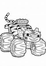 Monster Truck Coloring Pages Tiger Easy Print Tulamama sketch template
