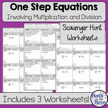 step equations worksheet  unique  step equations fun worksheets