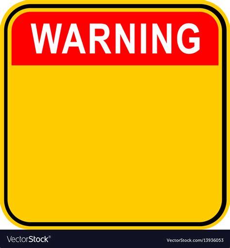 sticker warning safety sign royalty  vector image