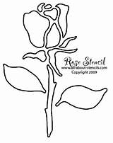Stencil Stencils Printable Rose Flower Patterns Print Drawing Valentine Designs Airbrush Tattoo Stenciling Painting Easy Paper Pattern Flowers Cool Brush sketch template
