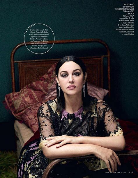 monica bellucci nude and too hot for her age — elle italia december 2017 scandal planet