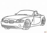 Bmw Coloring Z4 Pages Car Coloriage Voiture Audi Cabriolet R8 Convertible M3 Colour Imprimer Color Cars Printable Series Drawing Getcolorings sketch template