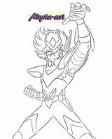 Seiya Chevalier Zodiaque Zodiaco Fanarts Pharaon Pegasus Zodiac Cavaleiros Chevaliers Lineart Seya Filipe Deviantart Pharaonwebsite sketch template