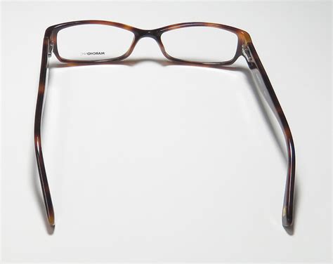 marchon nyc west marquis rectangle tortoise wide and narrow shape