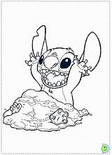 Stitch Coloring Pages Disney Lilo Kids Color Dinokids Print Comments Popular Coloringhome Close sketch template