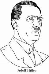 Hitler Adolf Mini sketch template
