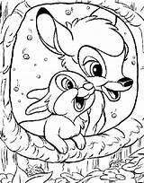 Bambi Rabbit Thumper sketch template