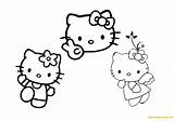 Kitty Hello Her Friends Pages Coloring Color Online Coloringpagesonly sketch template