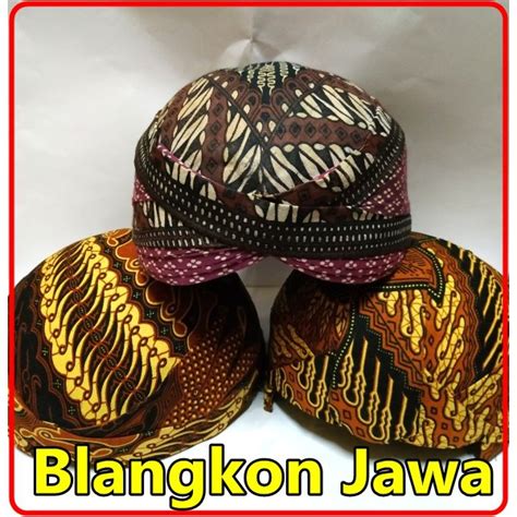 blangkon songkok jawa topi jawa solo traditional headgear classic headwear shopee malaysia