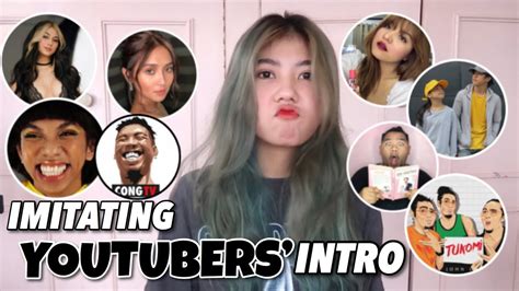 imitating youtubers intro ang hirap haha shaina denniz youtube