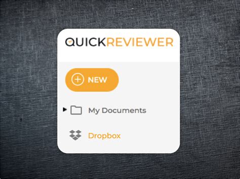 dropbox integration quickreviewer