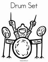 Coloring Drum Set Print Rockstar Pages Music Am Twistynoodle Ll sketch template