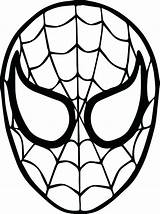 Coloring Face Spiderman Getcolorings Spider Man Printable Color Pages sketch template