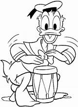 Coloring Donald sketch template