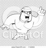 Robber Pointing Male Outlined Coloring Clipart Vector Cartoon Thoman Cory sketch template