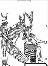 Egizi Facili Stampare Fresco Egitto Egiziani Divinità Fiori Faraoni Tema Ramses sketch template