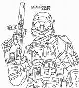 Coloring Pages Duty Call Getcolorings Reach Halo sketch template