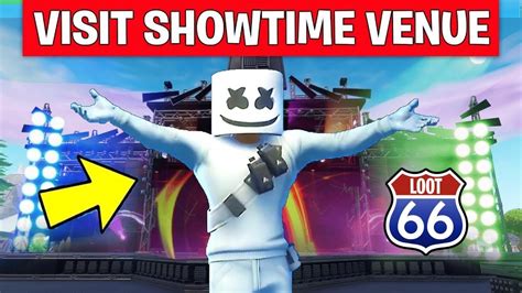Visit The Showtime Venue Marshmallow Challenge Fortnite Youtube