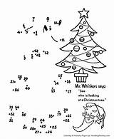 Christmas Activity Pages Coloring Dots Sheet Connect Holiday Dot Sheets Kids Santa Print Children Xmas Popular sketch template