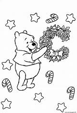 Pooh Winnie Christmas Coloring Pages Bear 691d Printable Library Kids Colouring Color Print Ornament Popular sketch template