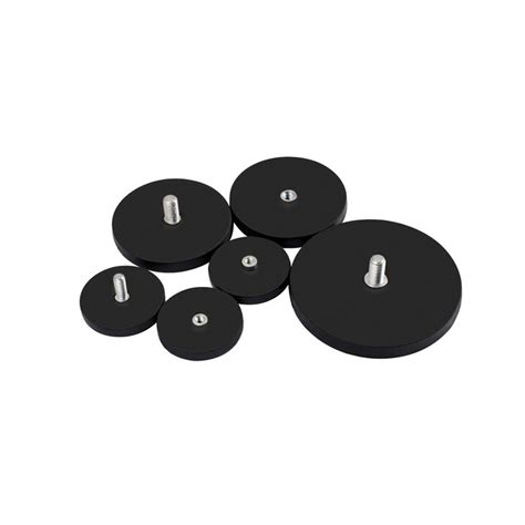 rubber coated magnets  countersunk thread