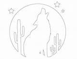 Howling Coyote Drawing Paintingvalley sketch template