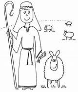 Shepherd Coloring Pages Sheep Good Drawing Madeline Christmas Bible Am Sunday School Queen Australian Lost Jesus Kids Drawings Getcolorings Snow sketch template