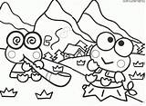 Coloring Keroppi Pages Sanrio Kero Melody Hollywood Mewarnai Cartoons Pochacco Sheets Comments Cute Post Characters Library Visit Keropi Thanksgiving Coloringhome sketch template