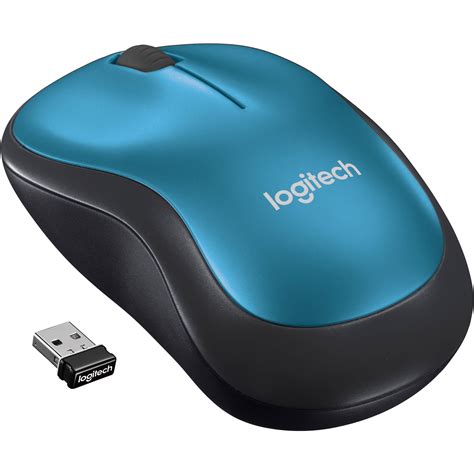 logitech  wireless mouse blueblack   bh photo