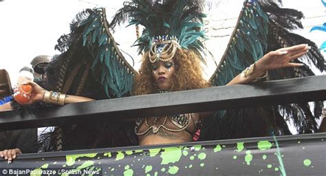 rihanna and lewis hamilton party in barbados sparking rumours of a romance daily mail online