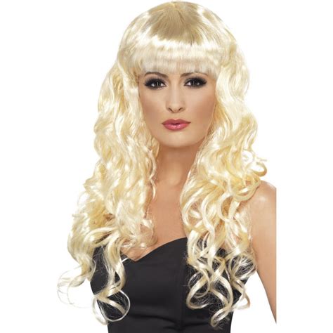 Long Curly Blonde Siren Wig Cracker Jack Costumes Brisbane