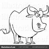 Ox Clipart Illustration Toonaday Royalty Rf sketch template
