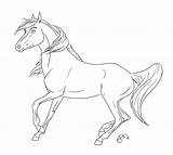 Coloring Pages Horse Spirit Stallion Cimarron Arabian Rain Getdrawings Getcolorings Printable Colorings sketch template