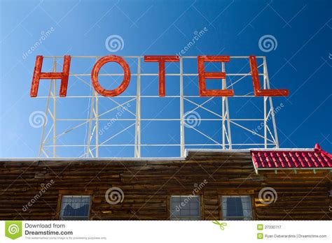 Old Vintage Hotel Sign Letters Stock Image Image Of