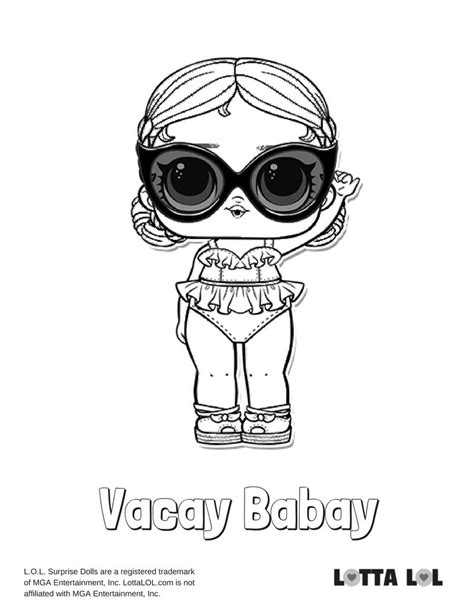 vacay babay coloring page lotta lol coloring pages kids printable