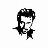 Johnny Hallyday Celebrities sketch template