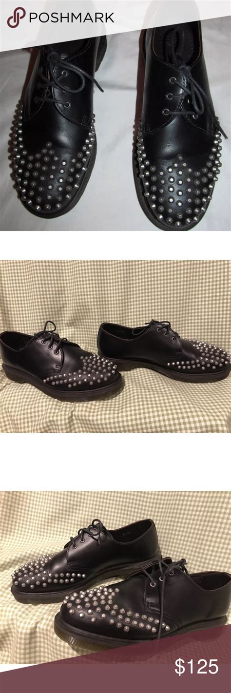 dr martens edison studded  eye oxfords shoes       cool pair  dr martens