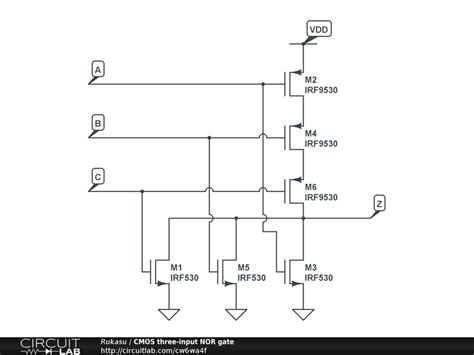 circuit diagram   input cmos  gate wiring draw  schematic