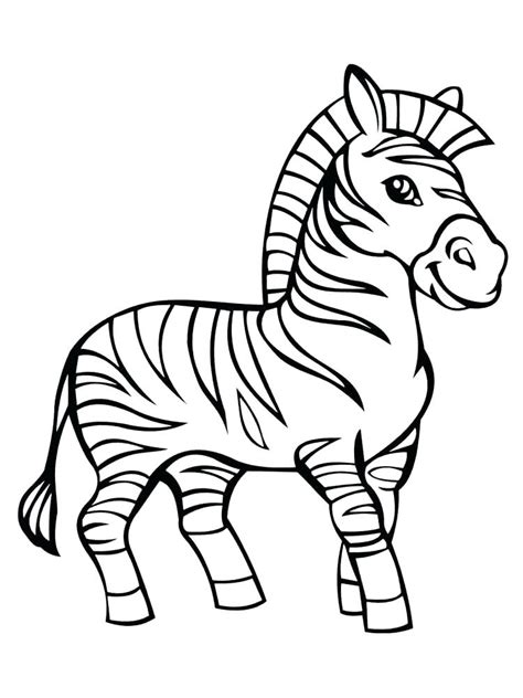 zebra smiling coloring page  printable coloring pages  kids