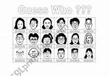 Guess Who Game Worksheet Esl sketch template