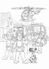 Sam Fireman Coloring Fire Pages Station Officer Print Color Kids Sheet sketch template