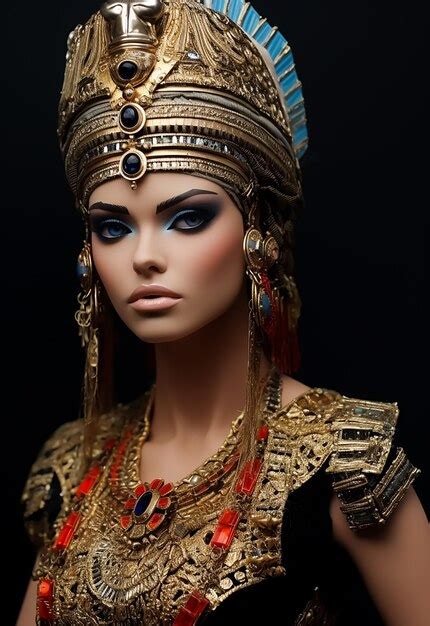 Premium Ai Image Egyptian Queen In Attractive Hot Body Shape Wearing