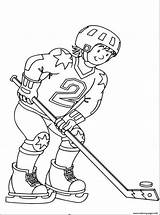 Hockey Coloring Pages Printable Sports Kids Sheets sketch template