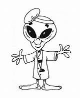 Extraterrestre Personnages Coloriage Coloriages sketch template