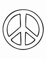 Peace Sign Coloring Printable Pages Go Clipart Small Stencils Signs Cliparts Clip Blank Template Stencil Library Drawing Print Sighn Kids sketch template